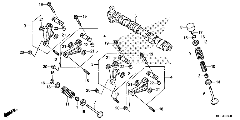 CAMSHAFT/VALVE (FRONT)
