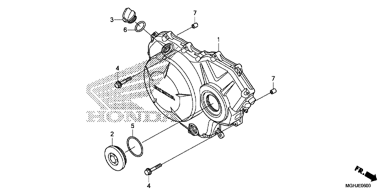 RIGHT CRANKCASE COVER (VFR1200X/XA/XL)