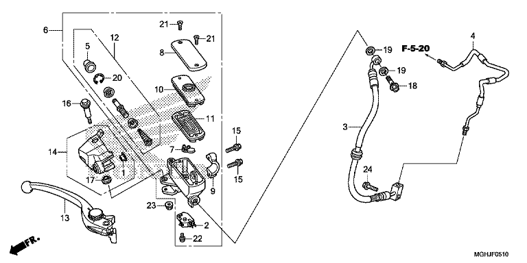 FR. BRAKE MASTER CYLINDER