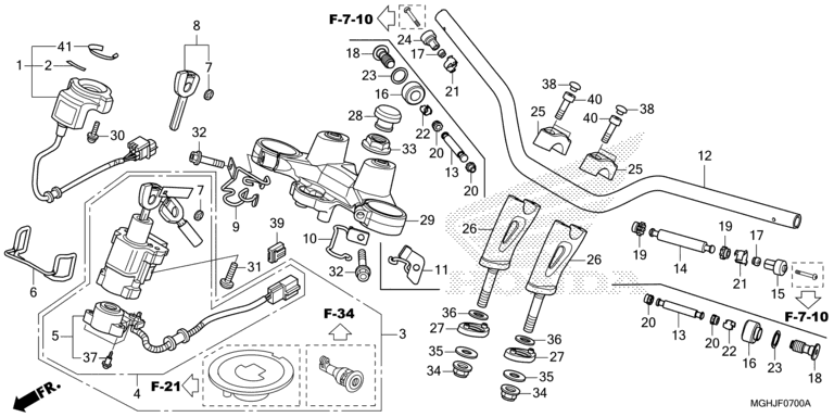 HANDLE BAR/TOP BRIDGE