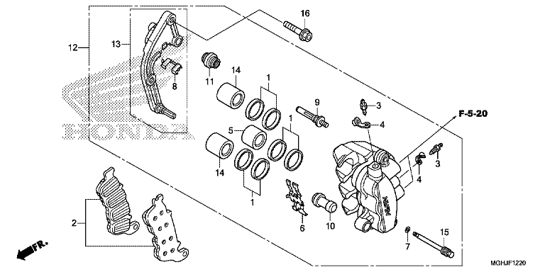 L. FRONT BRAKE CALIPER