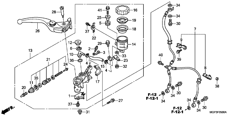FRONT BRAKE MASTER CYLINDER (CBR1000RR/S)