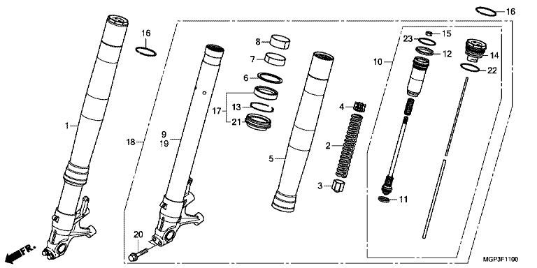 FRONT FORK (CBR1000RR/RA)