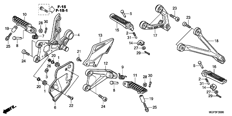 FOOTPEG/FOOTREST