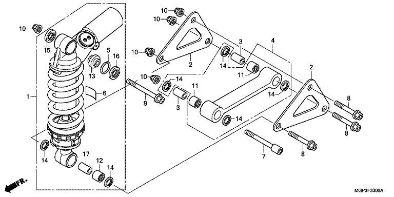 REAR CUSHION (CBR1000RR/RA)