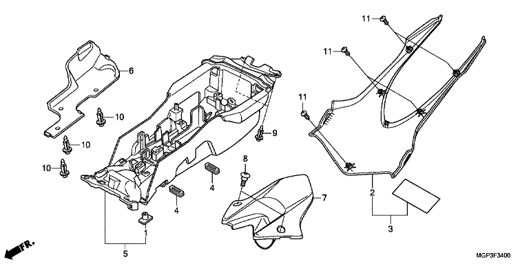 REAR FENDER (CBR1000RR/S)