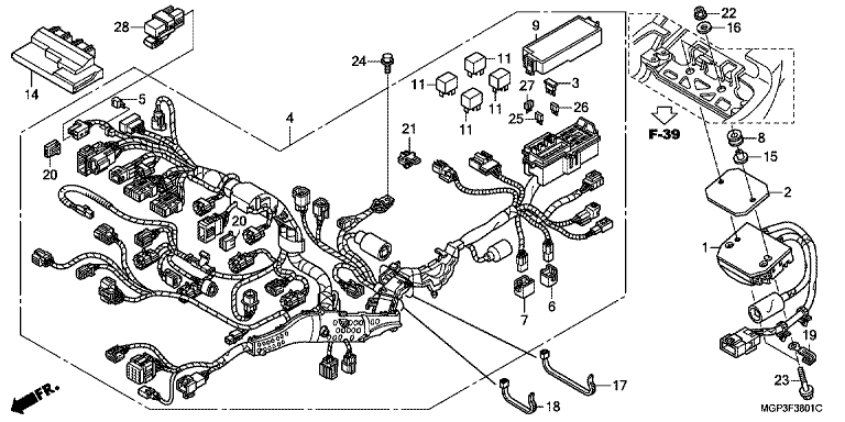 WIRE HARNESS (CBR1000RA/SA)