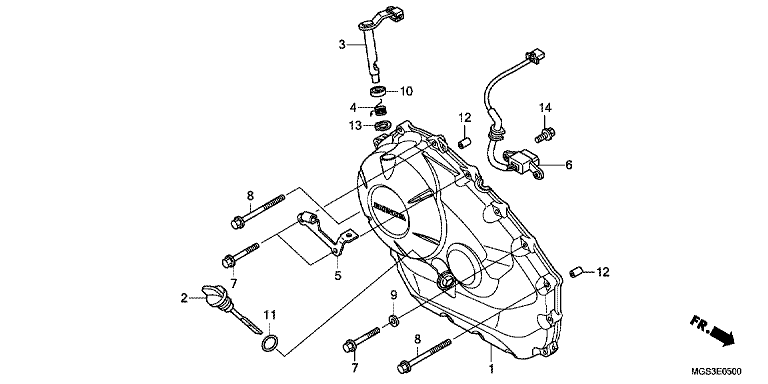 RIGHT CRANKCASE COVER (NC700X/XA)