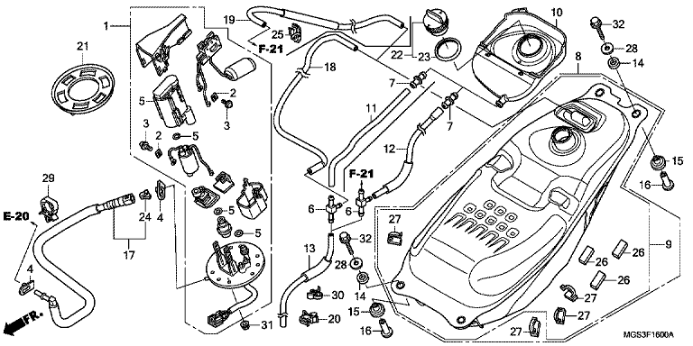 FUEL TANK/FUEL PUMP