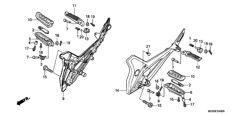 FOOTPEG/FOOTREST