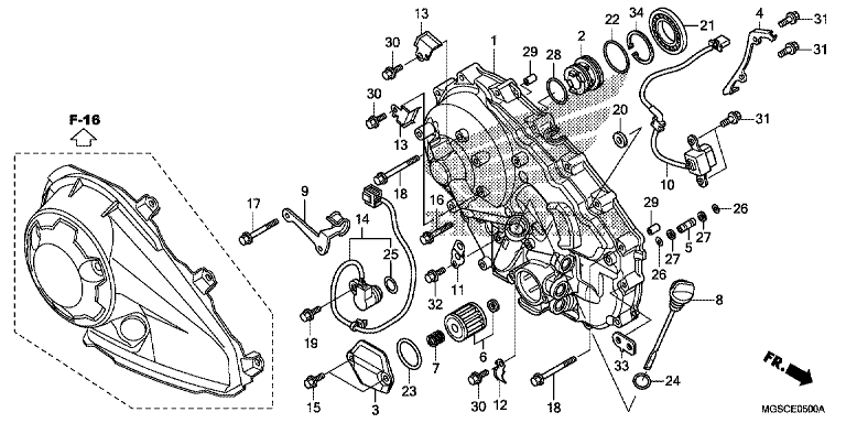 RIGHT CRANKCASE COVER