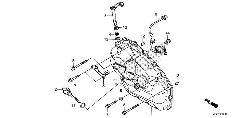 RIGHT CRANKCASE COVER (NC700S/SA)