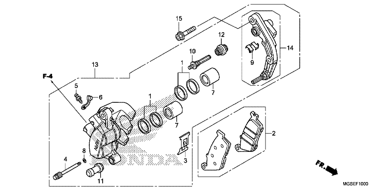FRONT BRAKE CALIPER (NC700S)