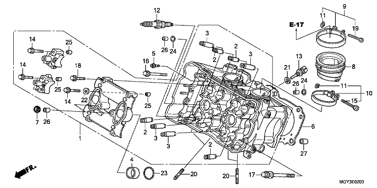 CYLINDER HEAD (FRONT)