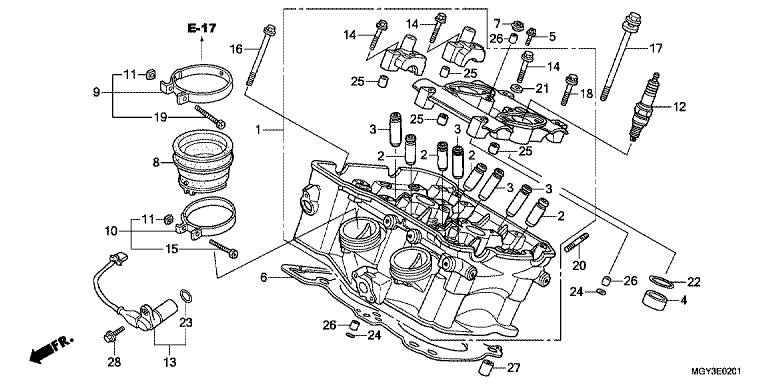 CYLINDER HEAD (REAR)