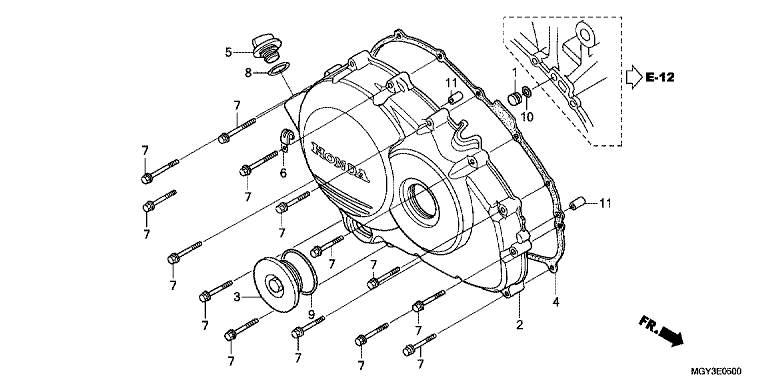 RIGHT CRANKCASE COVER