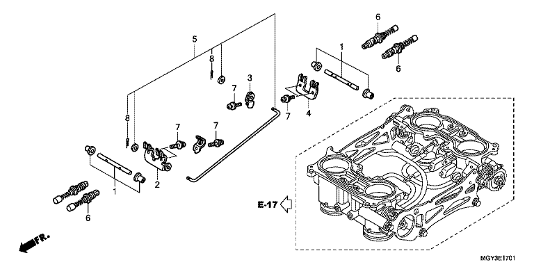 THROTTLE BODY (COMPONENT PARTS)