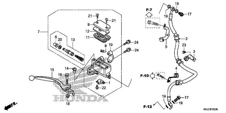 FRONT BRAKE MASTER CYLINDER (STD)