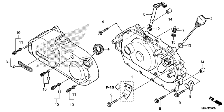RIGHT CRANKCASE COVER (VT750C/C2S/CA/CS)