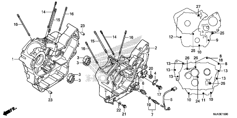 CRANKCASE (VT750C/C2S/CA/CS)