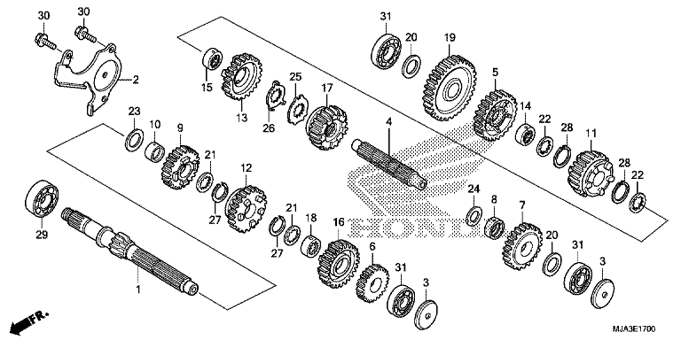 TRANSMISSION (VT750C/C2S/CA/CS)