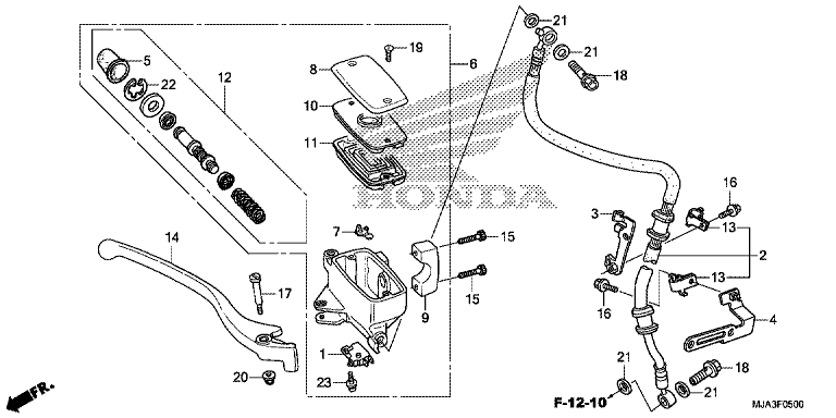 FRONT BRAKE MASTER CYLINDER (VT750C/CA)