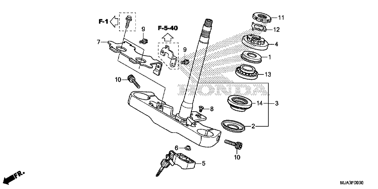 STEERING STEM (VT750C/CA/CS)