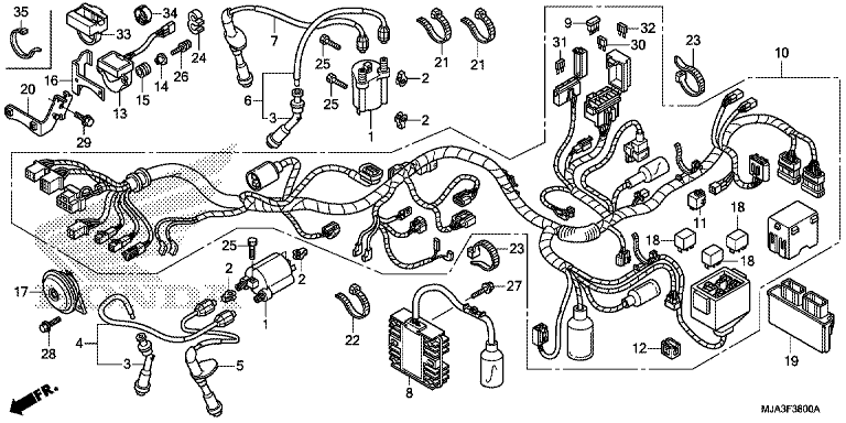 WIRE HARNESS (VT750C/CA)