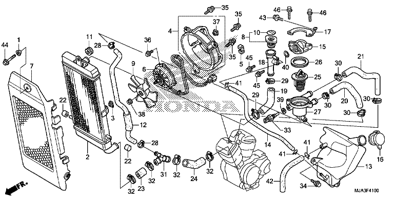 RADIATOR (VT750C/C2S/CA/CS)