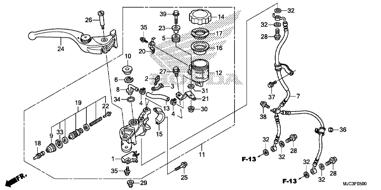 FRONT BRAKE MASTER CYLINDER (CBR600RR)