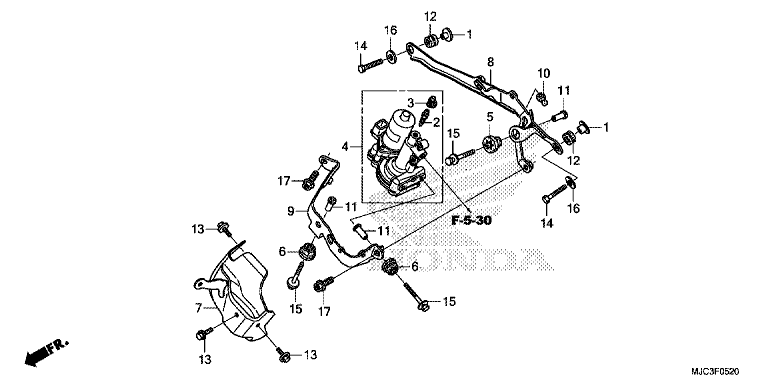 FRONT POWER UNIT (CBR600RA)