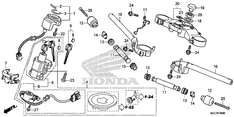 HANDLE BAR/TOP BRIDGE