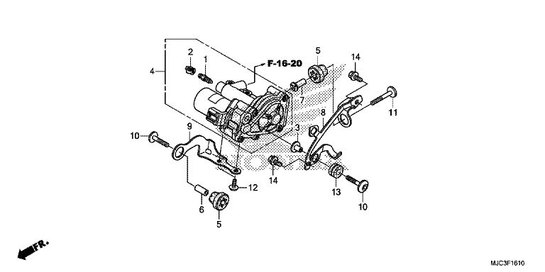 REAR POWER UNIT (CBR600RA)
