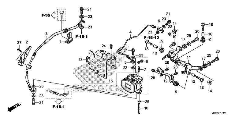 REAR VALVE UNIT (CBR600RA)