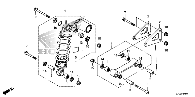 REAR SUSPENSION (CBR600RR)