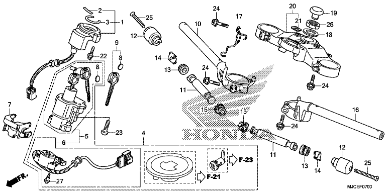 HANDLE BAR/TOP BRIDGE