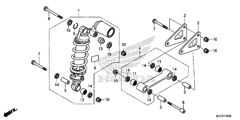 REAR SUSPENSION (CBR600RR)