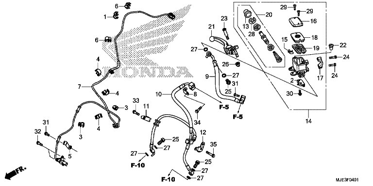 FR. BRAKE MASTER CYLINDER (CBR650FA) (1)