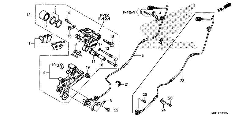 REAR BRAKE CALIPER