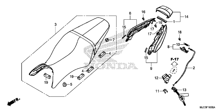 SEAT/REAR COWL