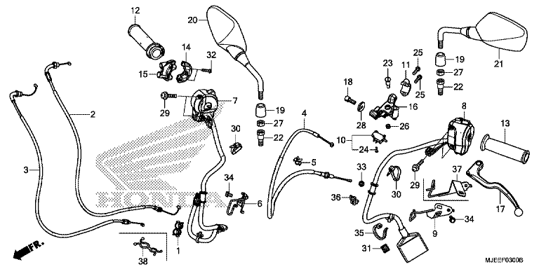 HANDLE LEVER/SWITCH/CABLE/MIRROR