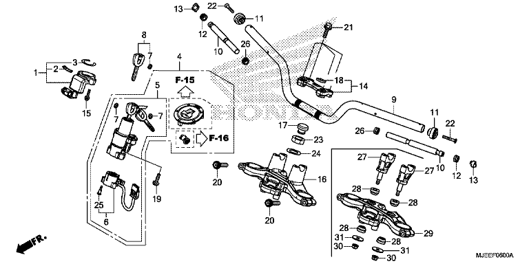 HANDLE BAR/TOP BRIDGE