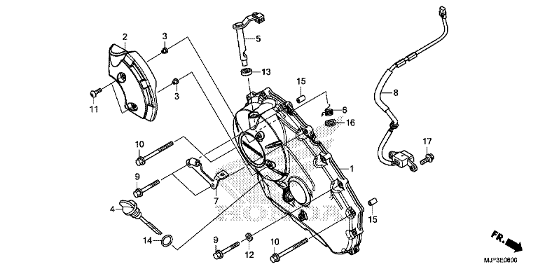 RIGHT CRANKCASE COVER (CTX700A)