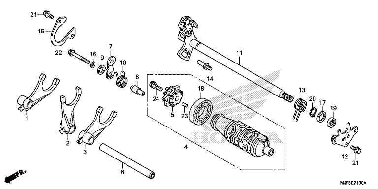 GEARSHIFT DRUM (CTX700A)