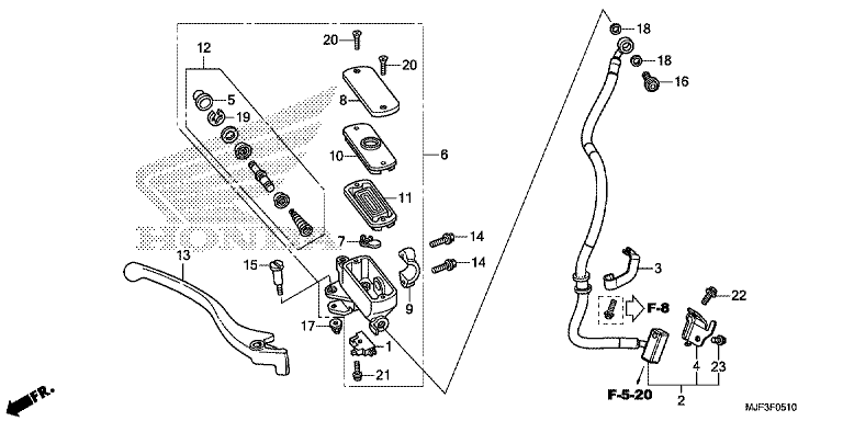 FRONT BRAKE MASTER CYLINDER