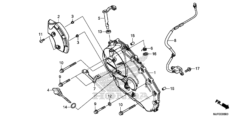 RIGHT CRANKCASE COVER (CTX700N/NA)