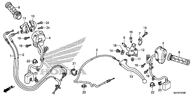 HANDLE LEVER/SWITCH/CABLE (CTX700N/NA)