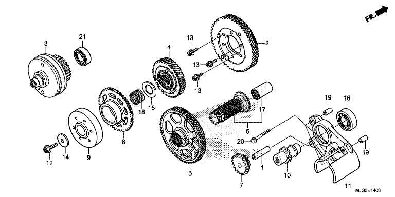 PRIMARY DRIVE GEAR