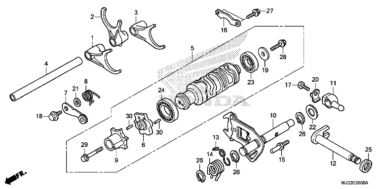 SHIFT DRUM/SHIFT FORK (1)