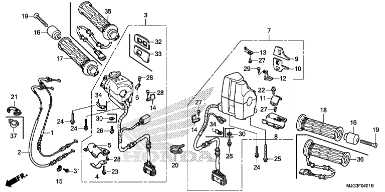 HANDLE SWITCH (GL1800B-3GS/GS/KO/SI/TH/U)